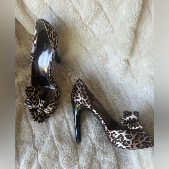 Michael leopard print peep toe heels - Picture 4 of 8